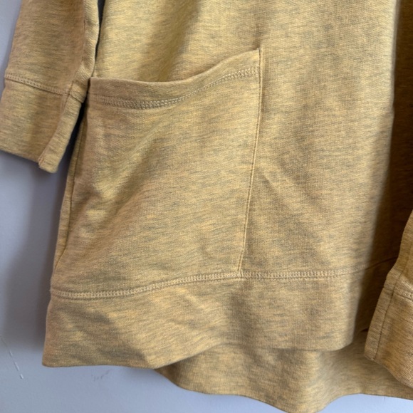 Soft Surroundings Heather Yellow "Soho Pullover" Hoodie Sweatshirt Tunic Size Sm - Picture 10 of 14